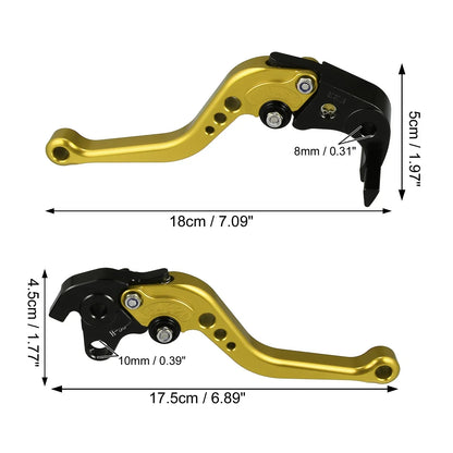 Motorcycle Brake Clutch Levers 2 x Gold Tone for Honda CBR1000RR (2008-2023)