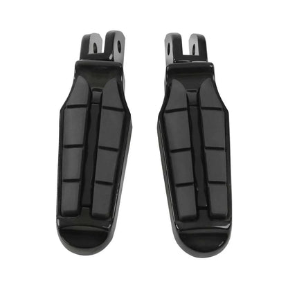 Black Driver Rider Footpegs for Harley Softail Fat Bob (2018-2025)