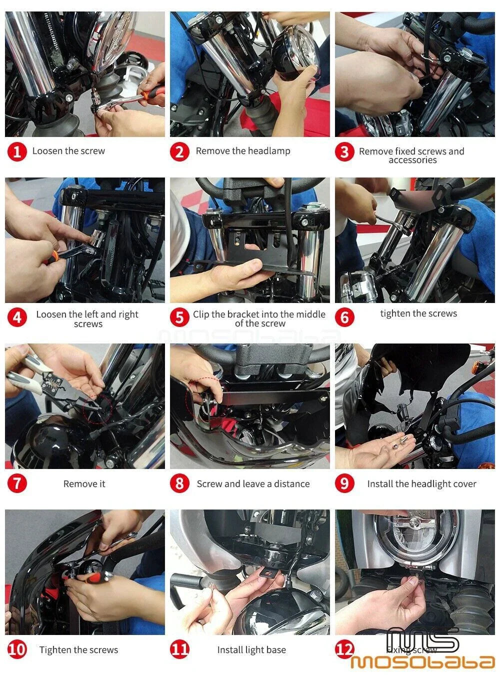 Headlight Windshield Set for Harley Softail Street Bob (2018-2021)
