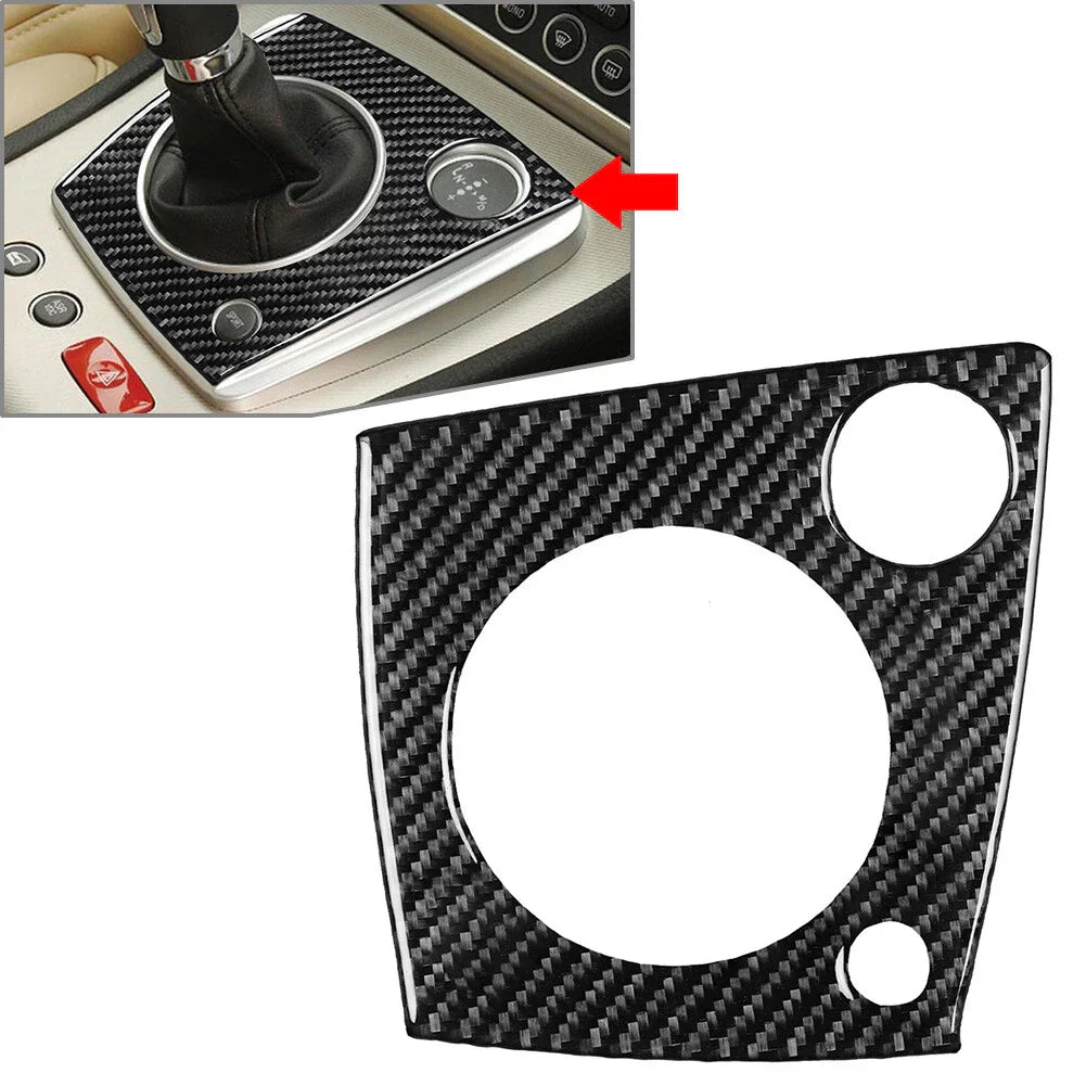 Carbon Fiber Black Gear Shift Panel Cover Trim for Alfa Romeo 159 (2006-2011)