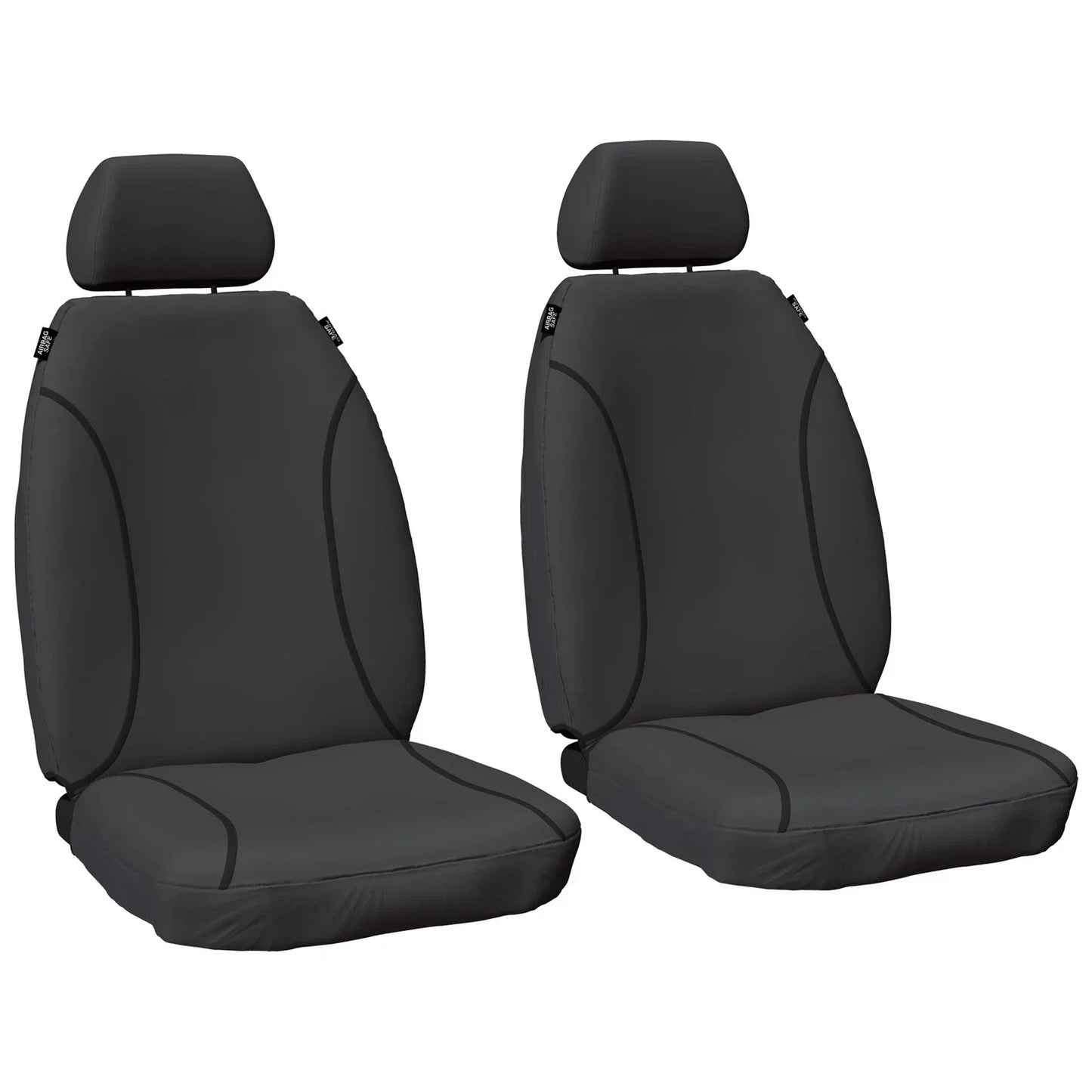 Front & Rear Custom Fit Canvas Car Seat Covers for Hilux GGN25 KUN26 4WD 8/09~15