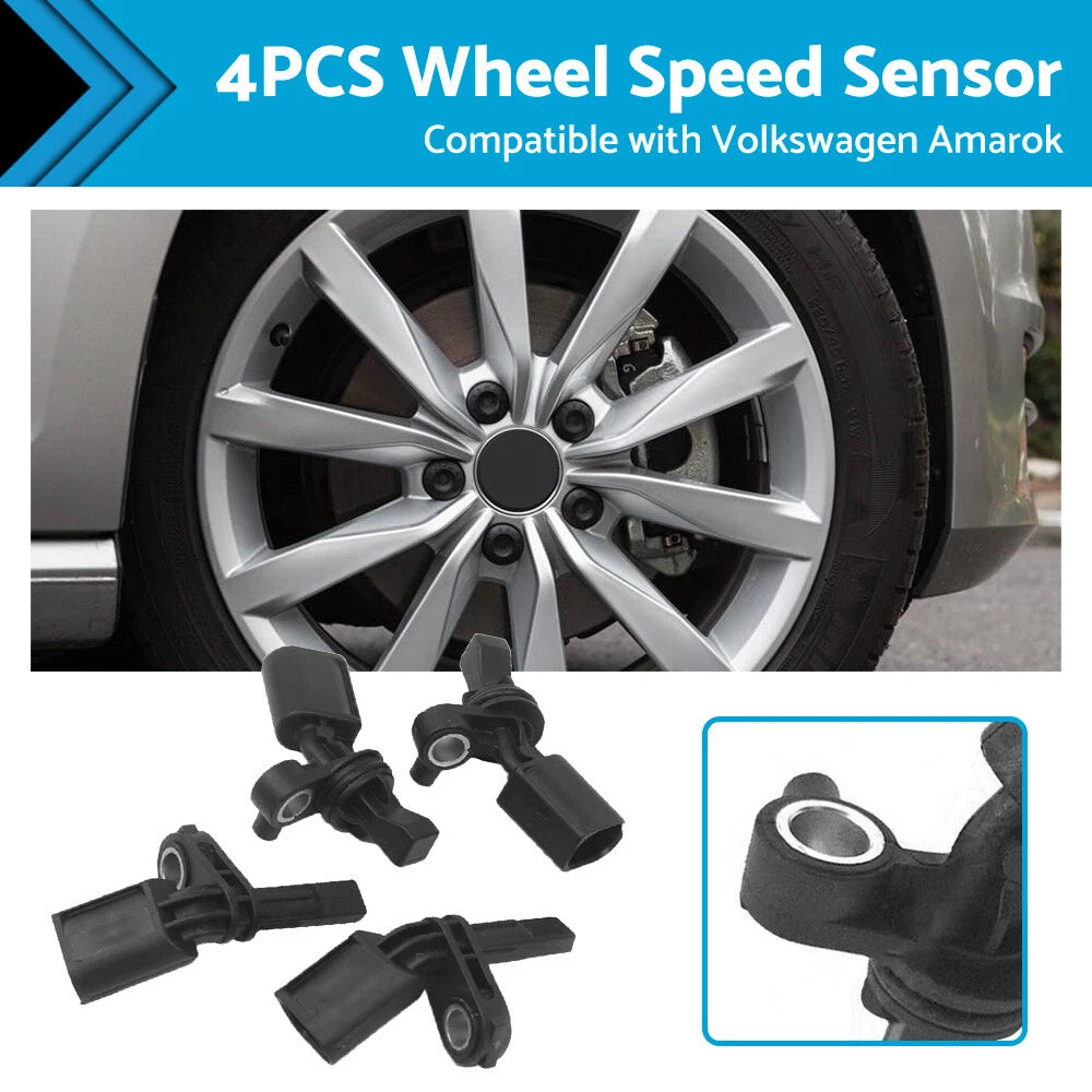 4 x ABS Wheel Speed Sensors for Volkswagen Amarok (2010-2019)