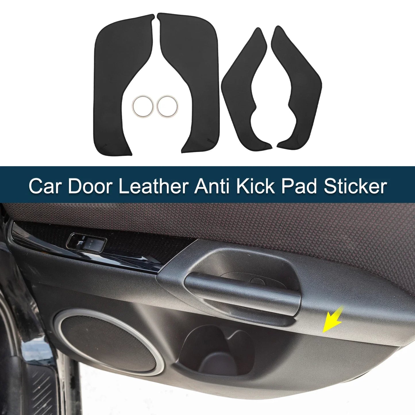 Car Door Leather Anti Kick Pad Sticker for Mercedes-Benz Smart (2022)
