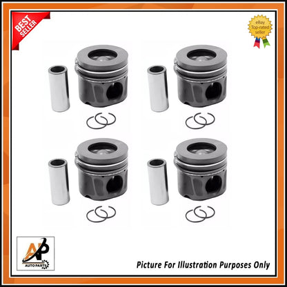 Engine Piston with Rings Standard Size Set for Land Rover 5.0 Petrol 4pc () (—)