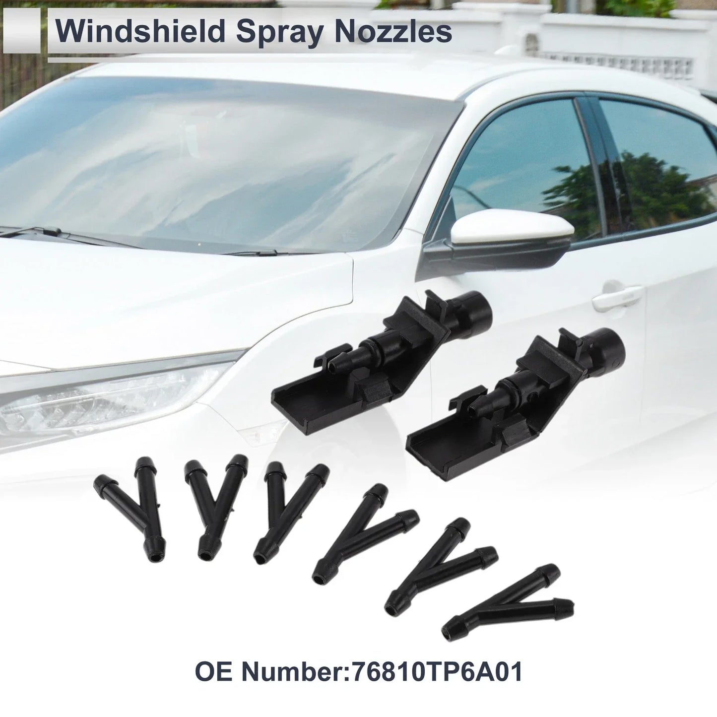 Washer Nozzle w/ 6 x Hose Connectors for Honda (2016-2023)
