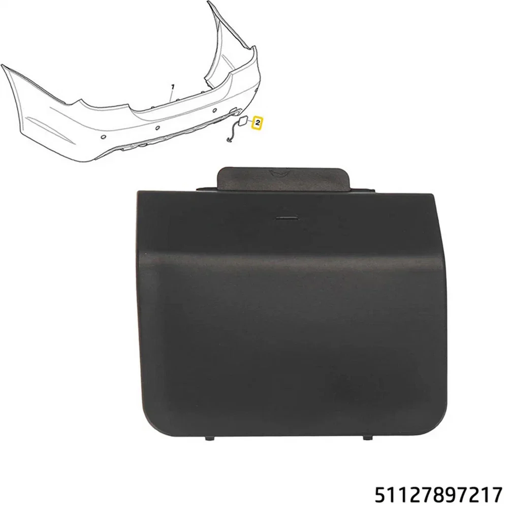Rear Bumper Tow Eye Hook Cover for BMW E60 5 Series (2005-2010)