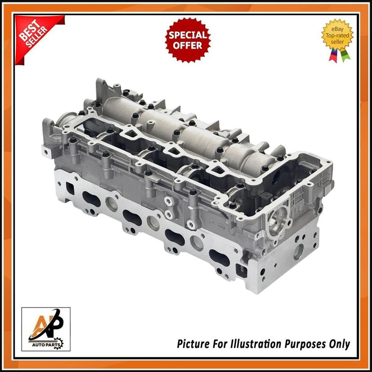 Cylinder Head Bare Replacement for Peugeot 2.0 2.0L DW10FUD (2000–2011)