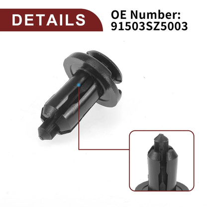 Front Fender Skirt Clips 50 x for Honda Pilot 2003-2015, Accord 1997-2007