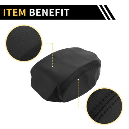 Center Console Cover for Honda Ridgeline 2006-2014 Microfiber Leather Black