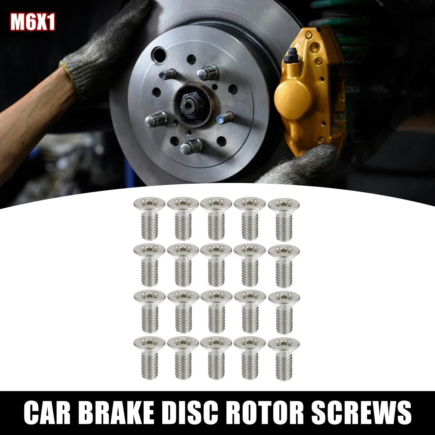 Brake Disc Rotor Screws Bolts Kit 20 x for Honda Accord Civic