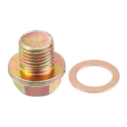 M14x1.5 Engine Oil Drain Plug Screw with Seal Ring for Honda Civic (2006-2011)