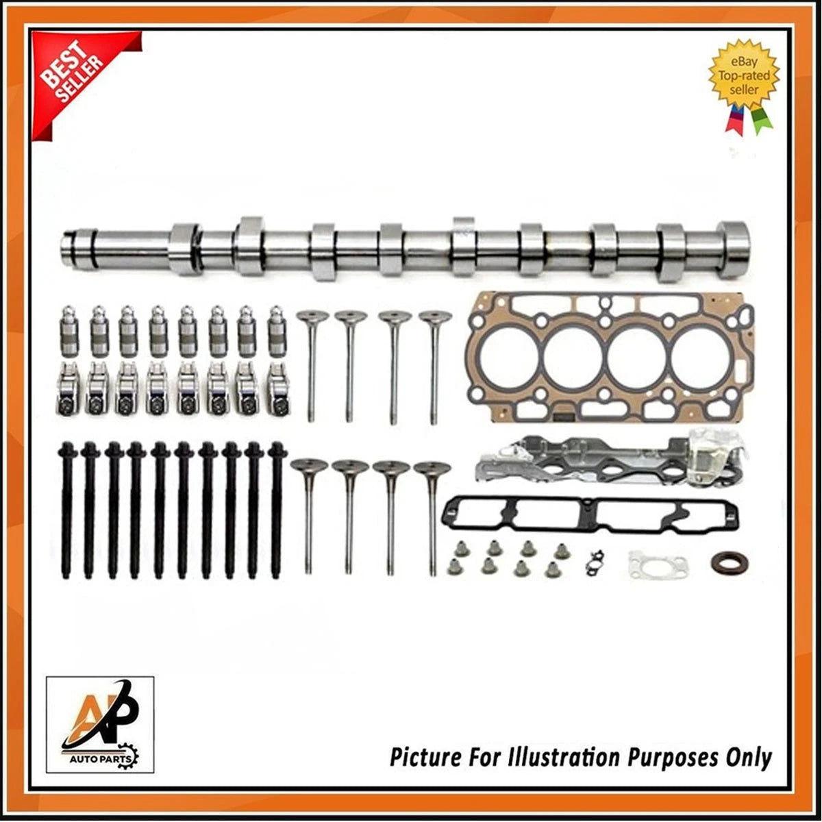 Cylinder Head Rebuild Kit for Citroen Peugeot 1.6 HDI DV6C (2009–2017)