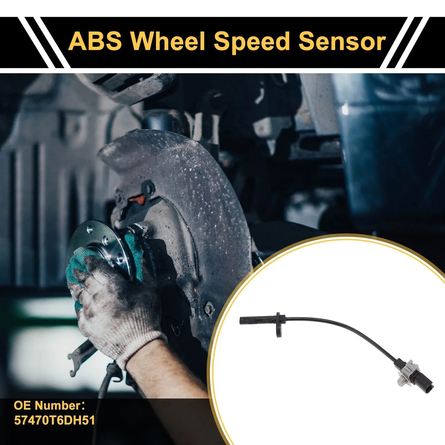 ABS Wheel Speed Sensor for Honda Elysion (2004-2015) - 1 x Left/Right Rear