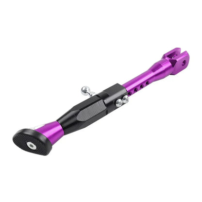 Adjustable Kickstand Foot for Motorcycle Universal Side Support - Purple