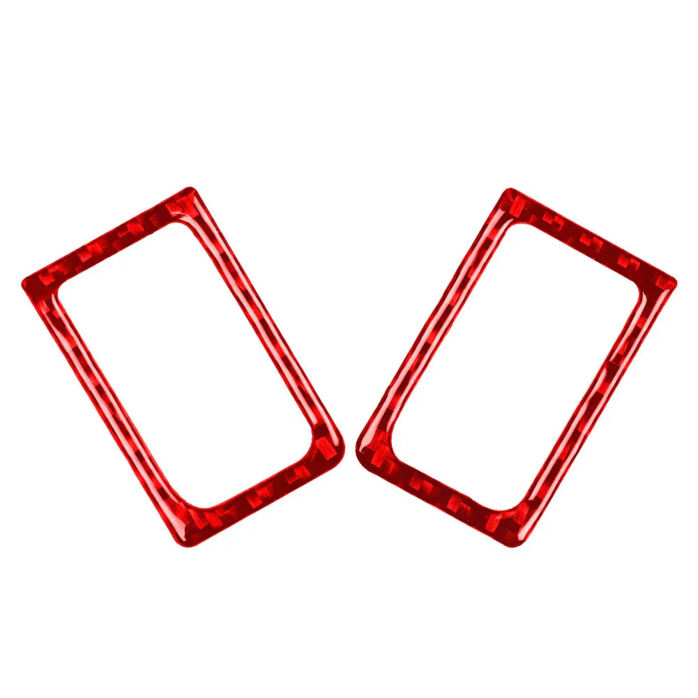 Red Interior Door Lock Pins Frame Cover Trim for Nissan GTR R35 (2008-2020)