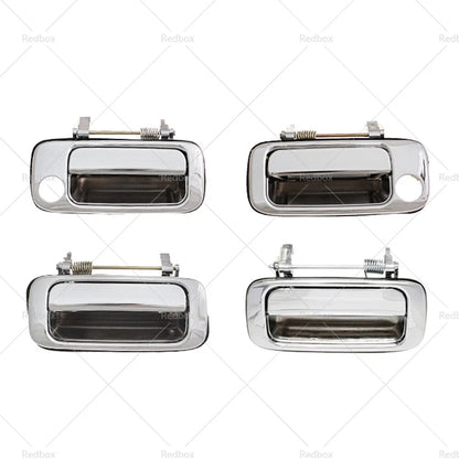 Chrome Front Rear Outer Door Handle for Toyota Landcruiser 80 Series (1990-1997)