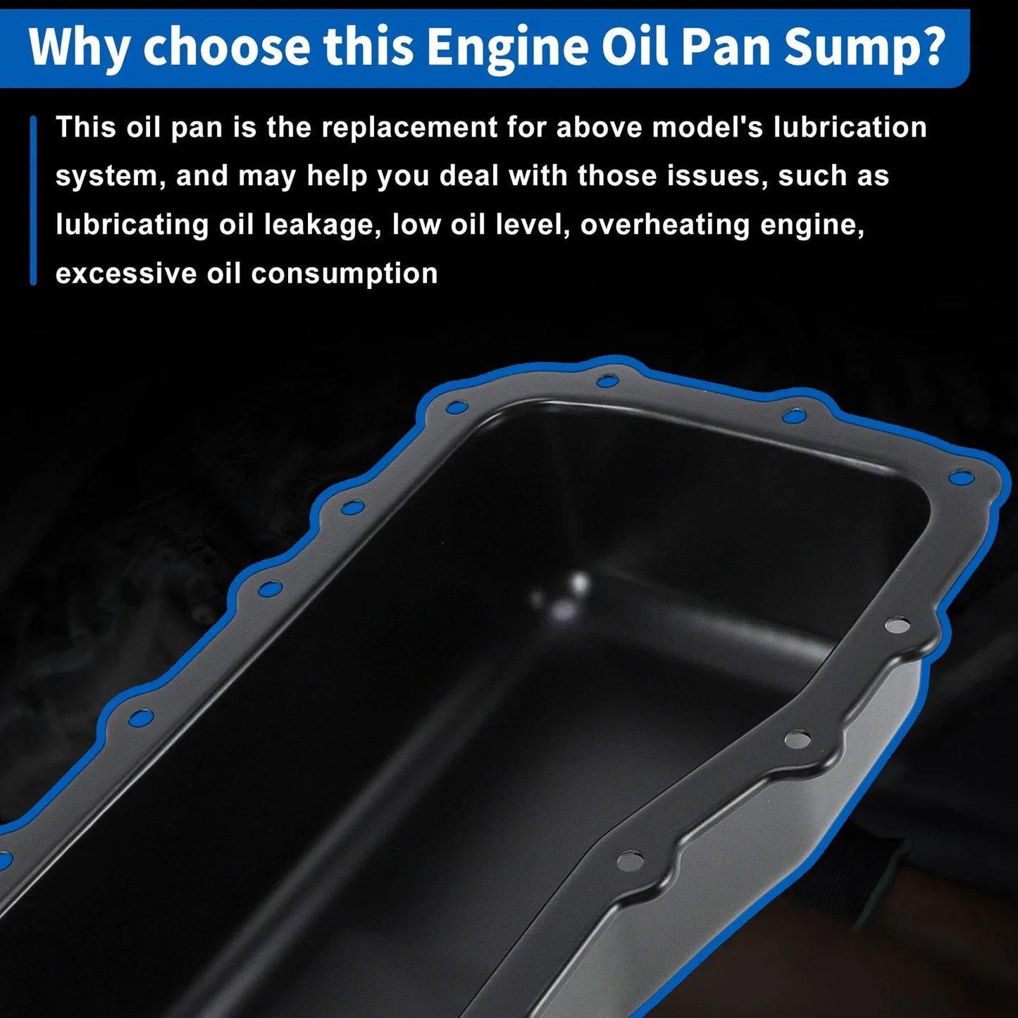 Engine Oil Pan Sump with Drain Plug for Dodge Grand Caravan (2009-2010)