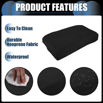 Armrest Protector Cover Pad for Hyundai Santa Fe (2019-2020) Neoprene Black