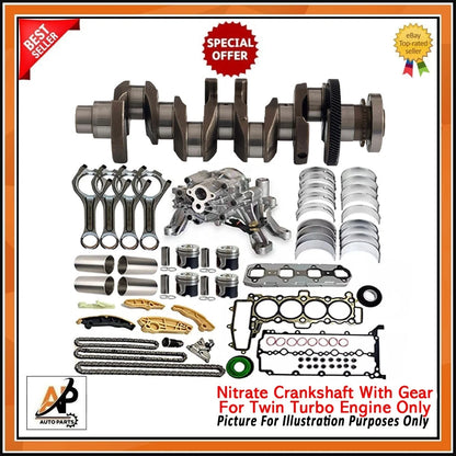 Crankshaft with Engine Rebuild Kit for Land Rover Jaguar Velar 204DTA (2.0L)