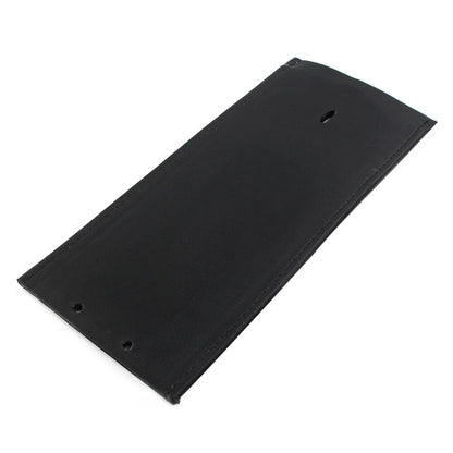 Black Leather Gas Tank Panel Bib for Harley (No Design, Smooth)