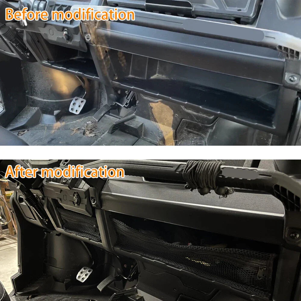Dash Storage Nets for Can-Am Defender & Defender MAX HD5 HD6 HD7 HD8 (2016-2023)
