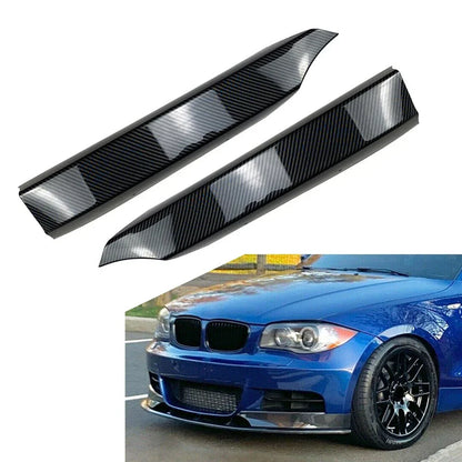 Carbon Fiber Front Bumper Side Spoiler Lip for BMW 1 Series E82 E88 (08-13)