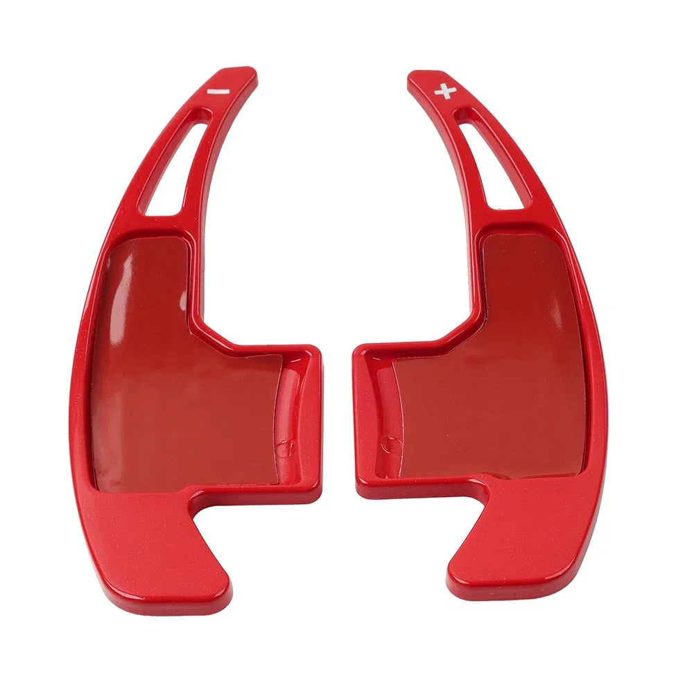 Red Steering Wheel Shift Paddle Shifter Trim Cover for Ford Mustang (2015-2023)
