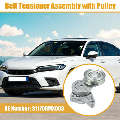Belt Tensioner Pulley for Honda Civic 2006-2011 - Silver Tone