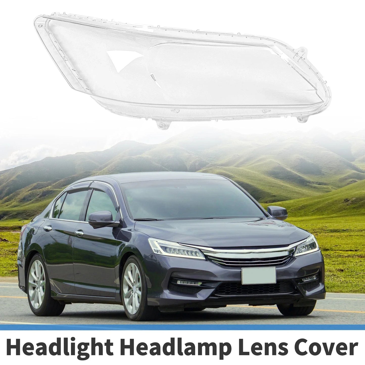 Car Front Right Headlight Lens Cover for Honda Accord (2013-2016)