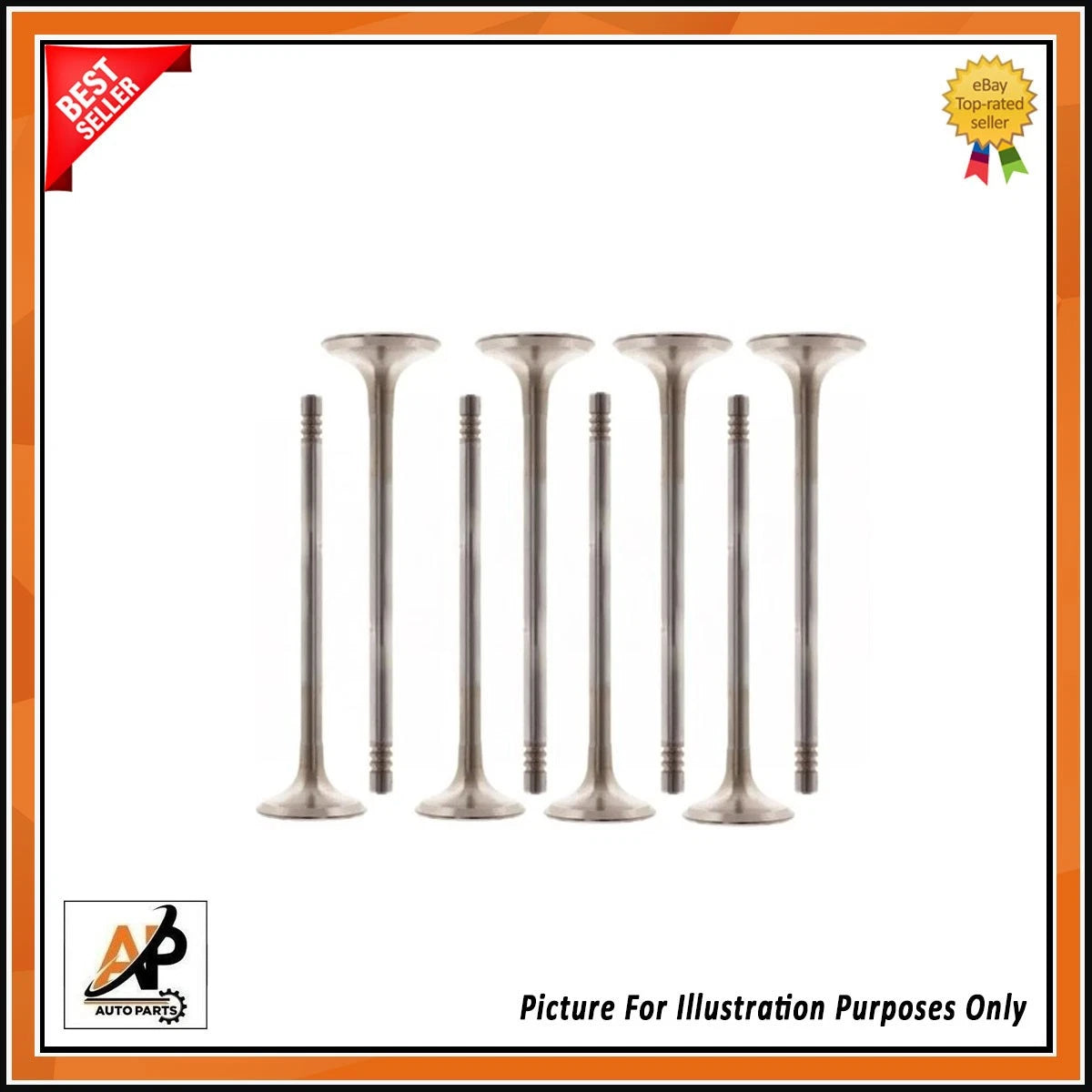 Exhaust Valves Set x8 for Mercedes 2.1D A651 (2015–2019)