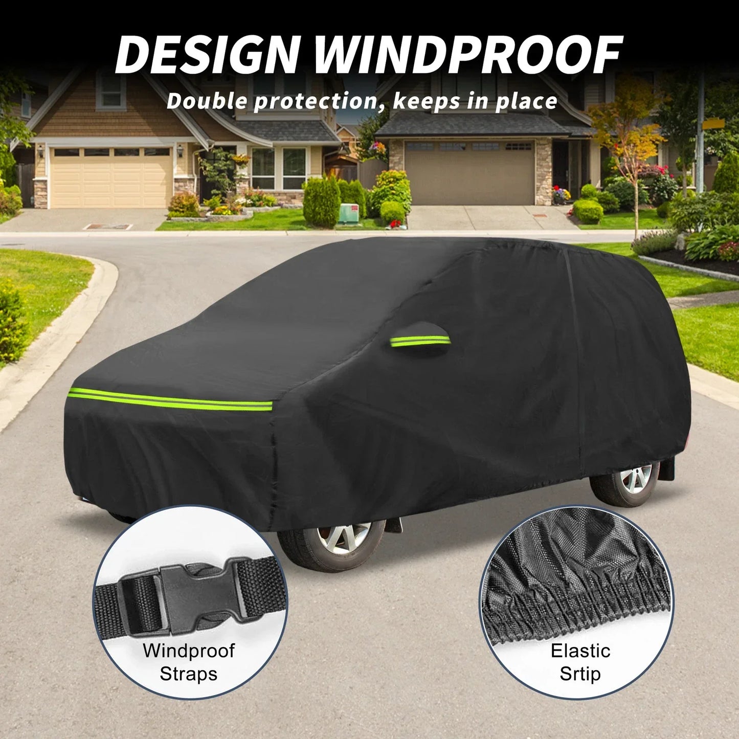 Waterproof 210D-PU Car Cover for Mercedes-Benz V-Klasse II (2014-2021)