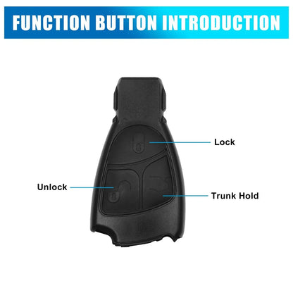 Car Key Fob Shell Case for Mercedes-Benz C E B S Class CLS CLK ML (2000-2023)