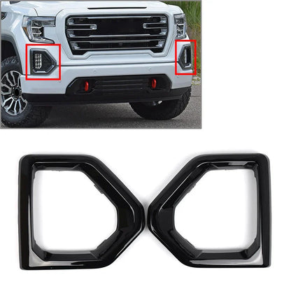 Front Bumper Fog Light Bezel Cover for GMC Sierra 1500 (2014-2023)