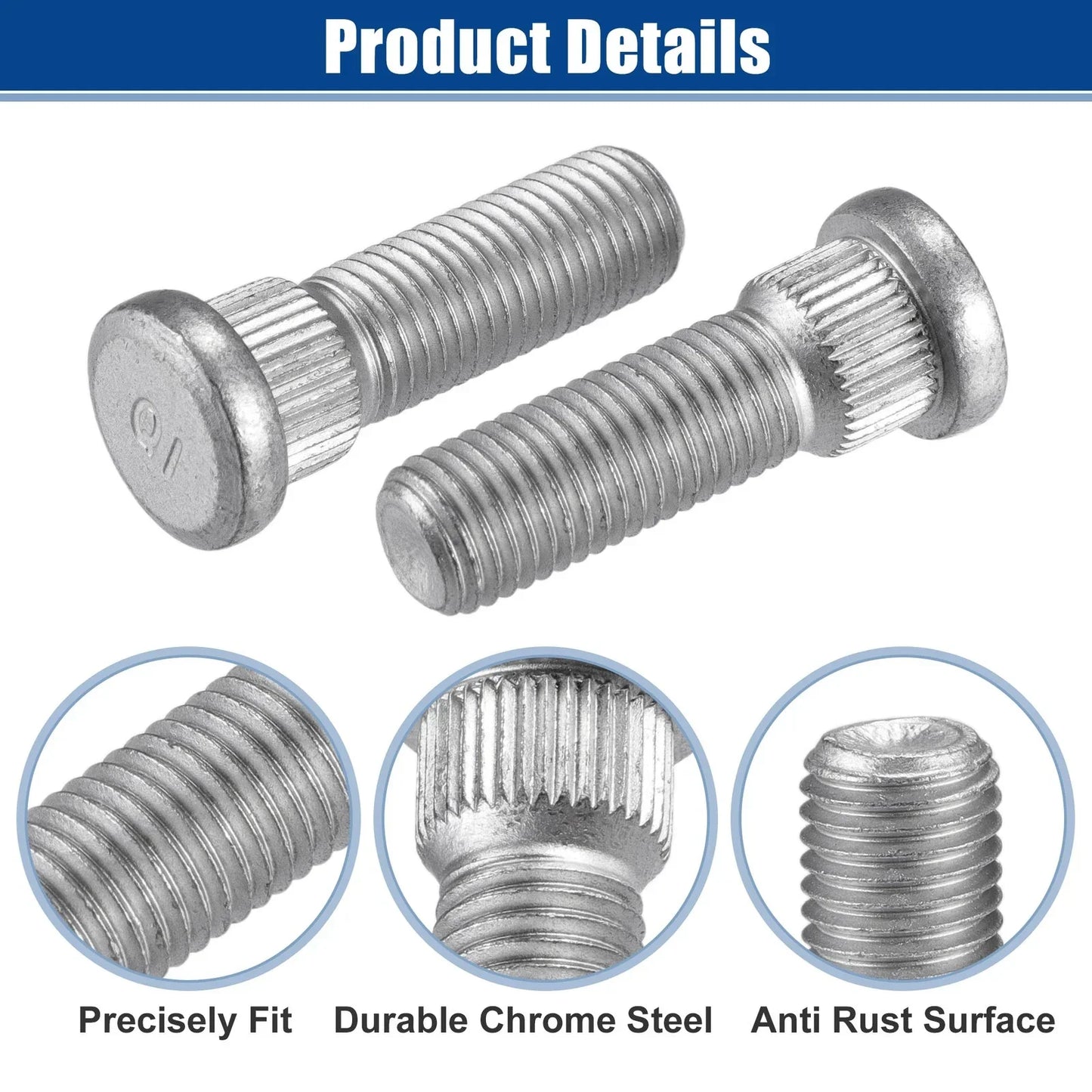 2 x M12x1.5 Wheel Lug Studs for LEXUS ES350 (2007-2012)