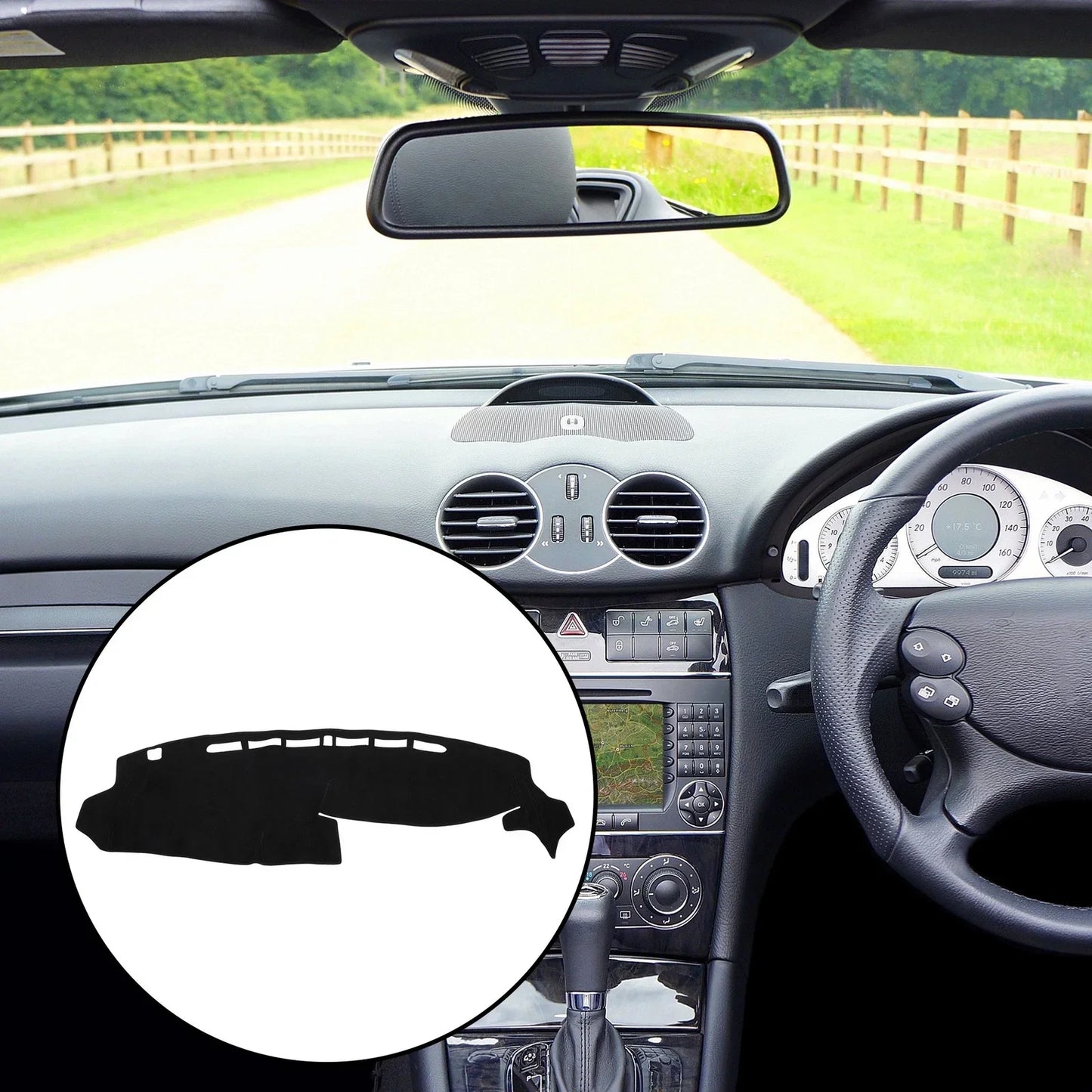 Car Dashboard Cover Black Non-Slip Mat for Honda N-BO JF3 JF4 (2018-2023)