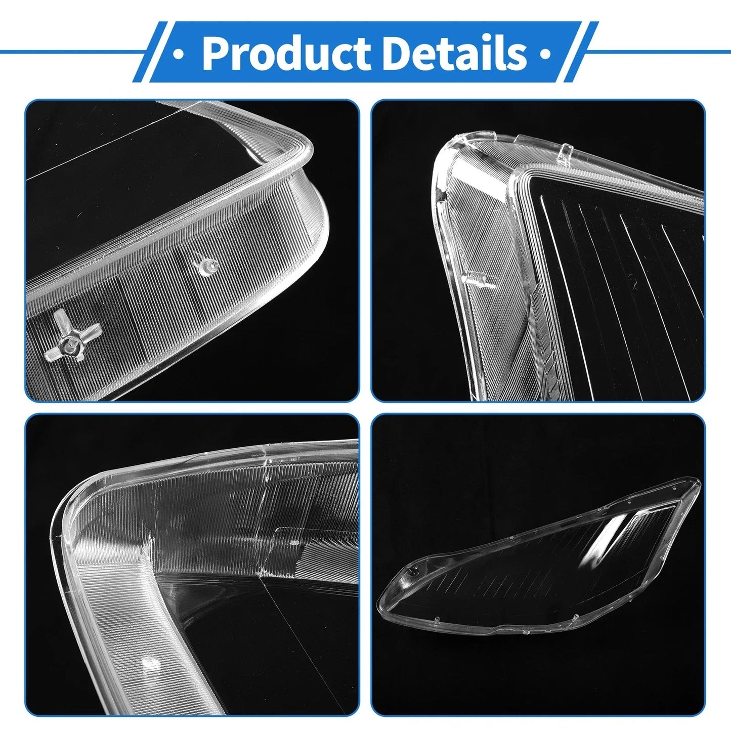 Car Front Right Headlight Lens Cover for Mercedes-Benz S-Class (2006-2009)