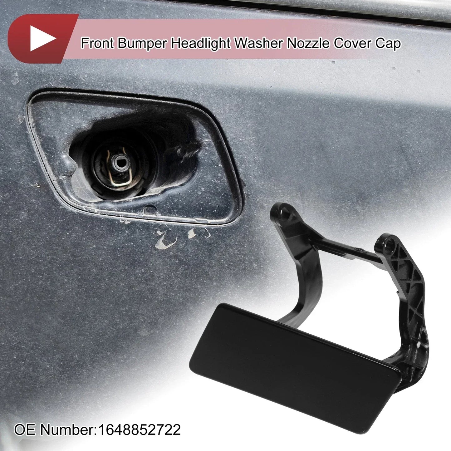 Front Left Washer Nozzle Cover for Mercedes-Benz GL450 (2007-2012) Black