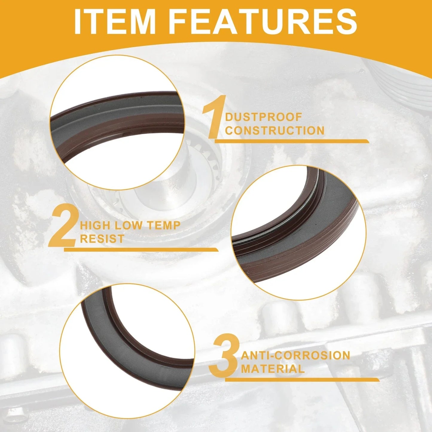 Crankshaft Oil Seal for Hyundai Elantra 2011-2020 (2011-2020)