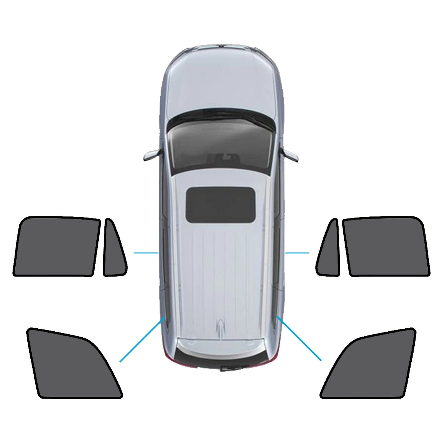 Magnetic Mesh Sun Blind Shades for Volvo XC90 (2015-2023)