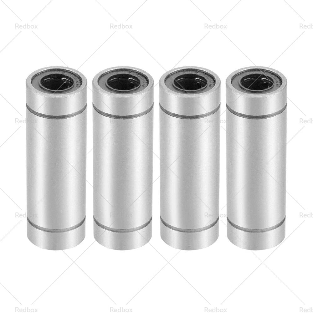4 x LM8UU Extra Long Linear Ball Bearings 8mm Bore 15mm OD 45mm Length