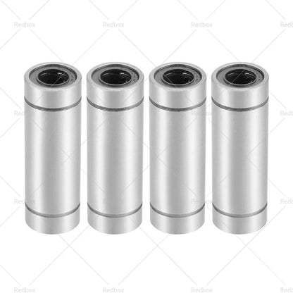 4 x LM8UU Extra Long Linear Ball Bearings 8mm Bore 15mm OD 45mm Length