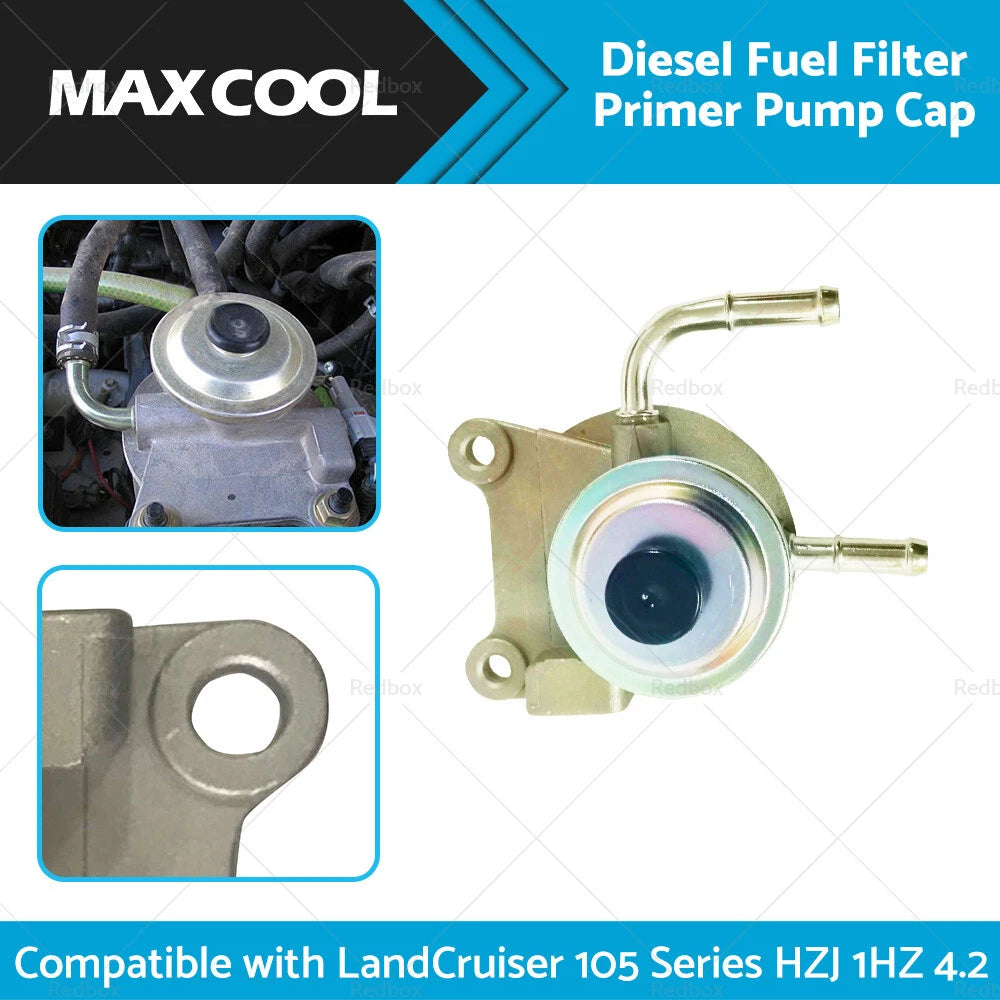 Fuel Filter Primer Pump Cap for Toyota LandCruiser 105 Series HZJ (1998-2007)