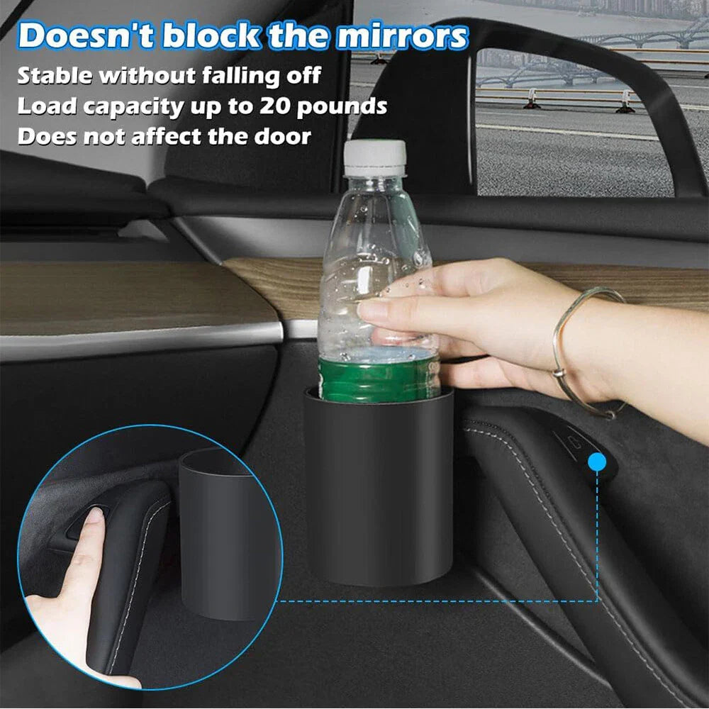Door Handle Cup Holders for Tesla Model 3 & Y (2017-2023)