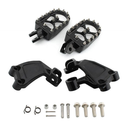 Footrest Foot Pegs Mount Bracket for Yamaha Vmax 1200 (1985-2007) Black