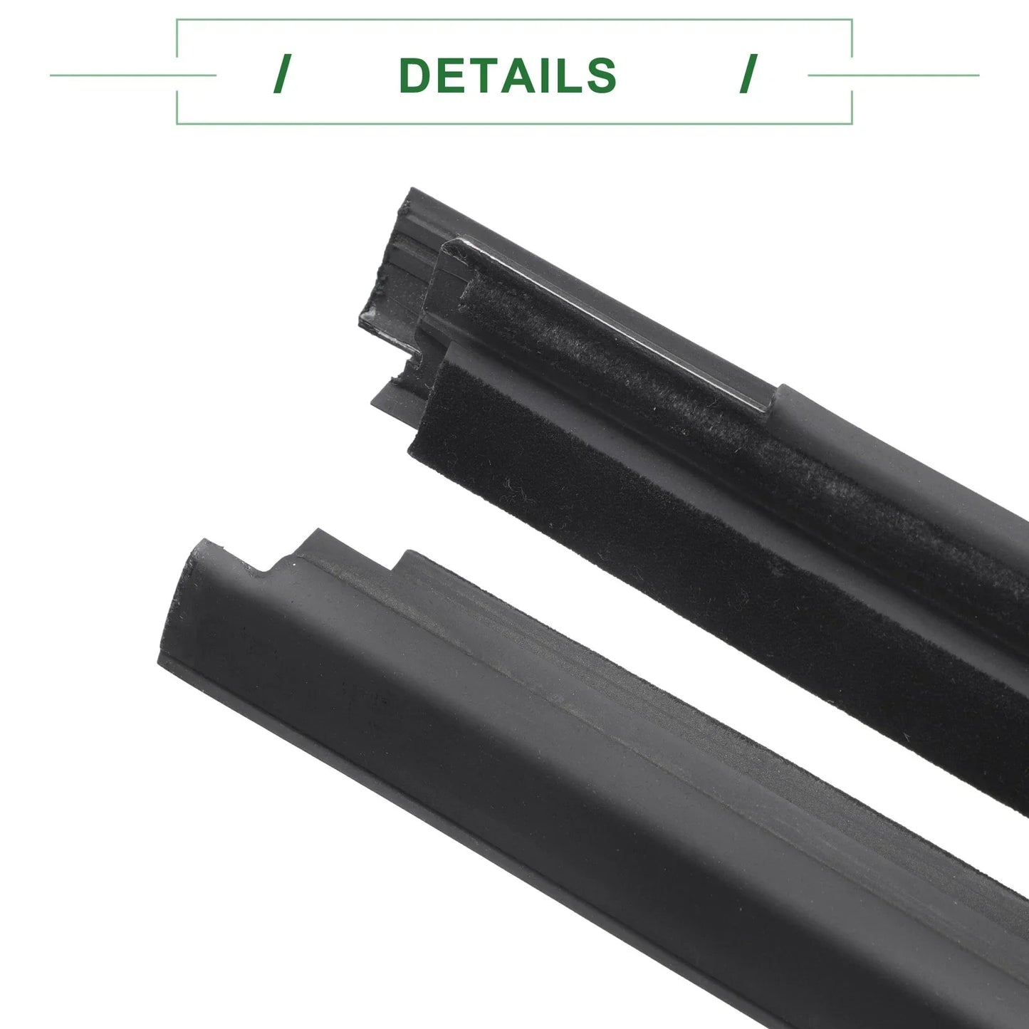 2 x Front Left Right Weatherstrip Window Seals for Honda Insight (2000-2006)