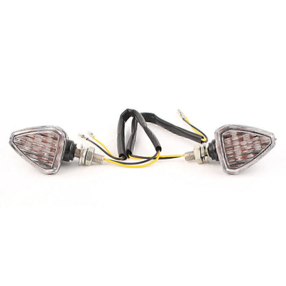Clear Lens LED Turn Signal Lights for Motorcycle ATV Dirt Bike