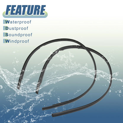 2 x Window Glass Seals for Honda Civic EX EX-L HF (2016-2021)