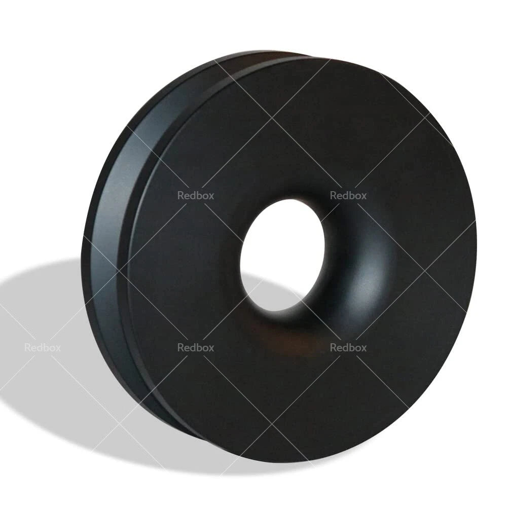 Recovery Ring Snatch Block Pulley w/ Soft Shackle for Tow Winch Rope Straps