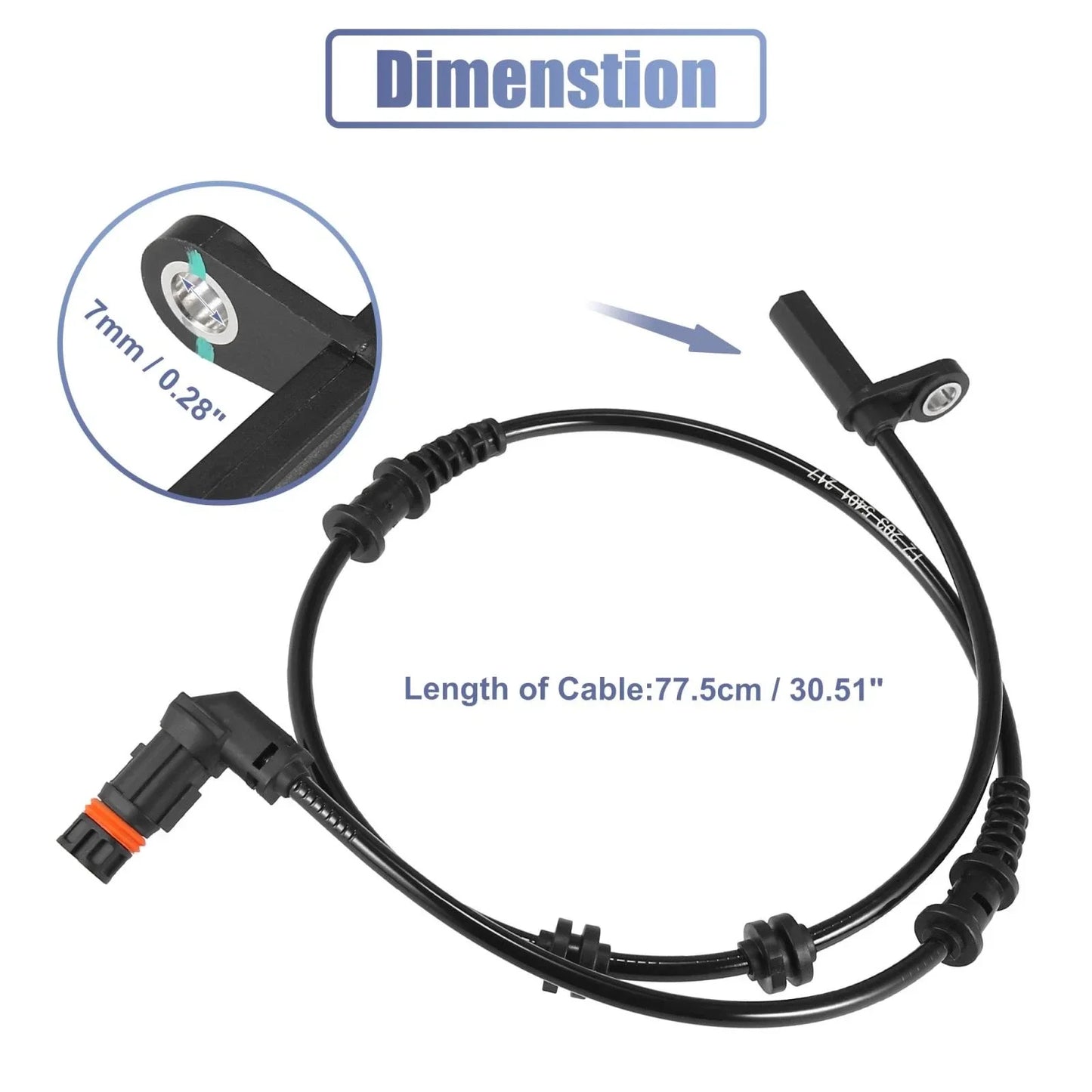 ABS Wheel Speed Sensor for Mercedes-Benz C280 C350 (2001-2007)