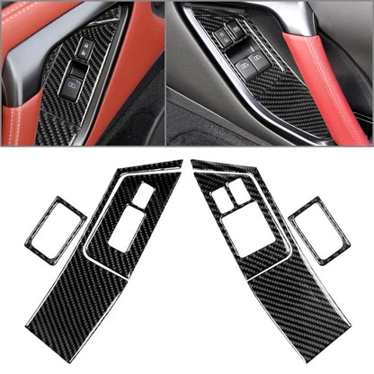 6 x Door Window Lift Switch Button Panel Cover Trim for Nissan GTR R35 (08-16)